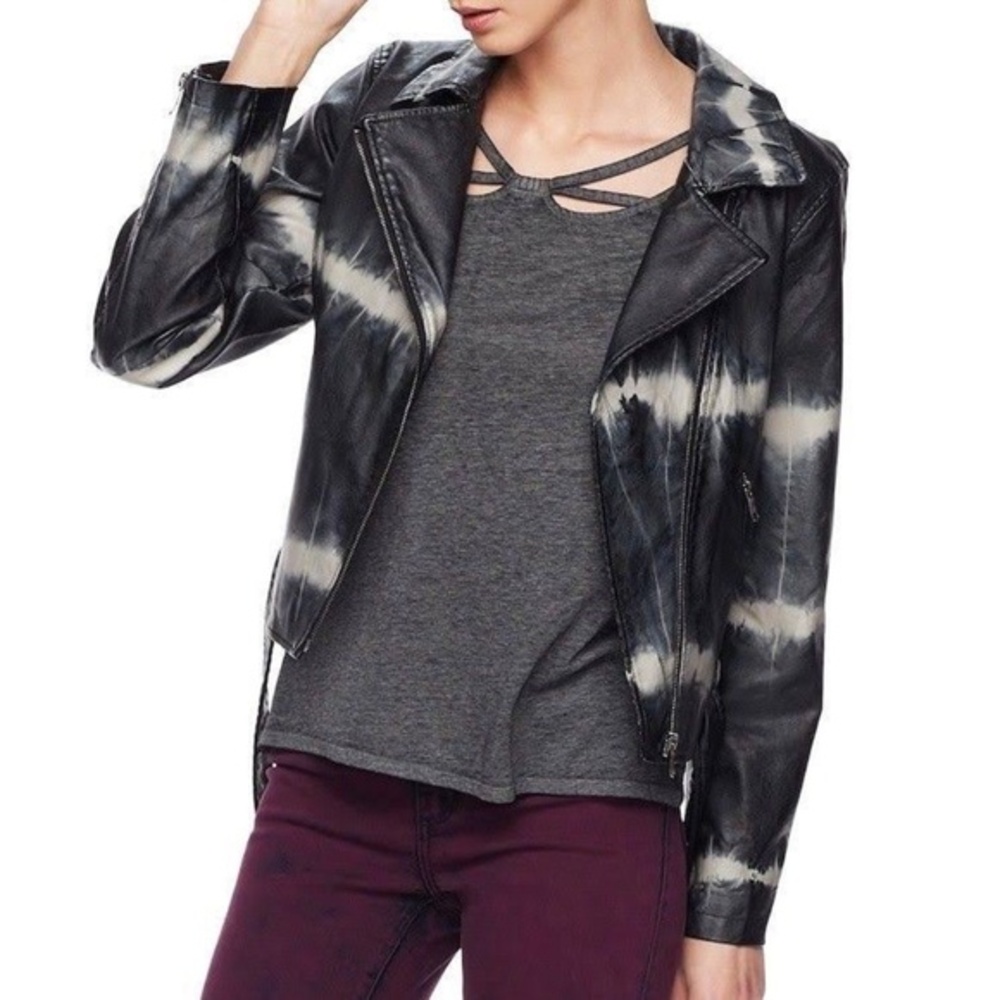 Rock & Republic Black & Tie Dye Jacket - Size XL